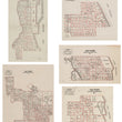 Load image into Gallery viewer, 1931-33 Set of Chicago Election Ward Maps — 1st, 3rd, 41st, 43rd, and 44th Wards
