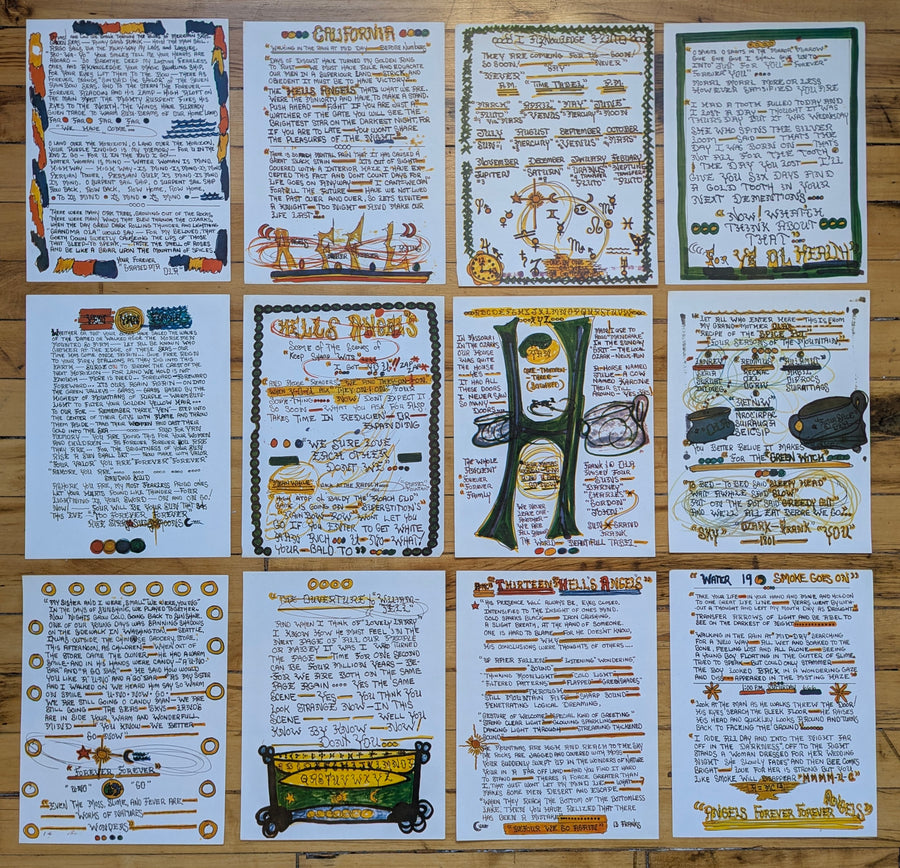 1960s Hells Angels Illustrated Portfolio by Freewheelin' Frank