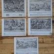Load image into Gallery viewer, 1628 Rapier Prints with Background Scenes from Scola, Overo Teatro by Nicoletto Giganti
