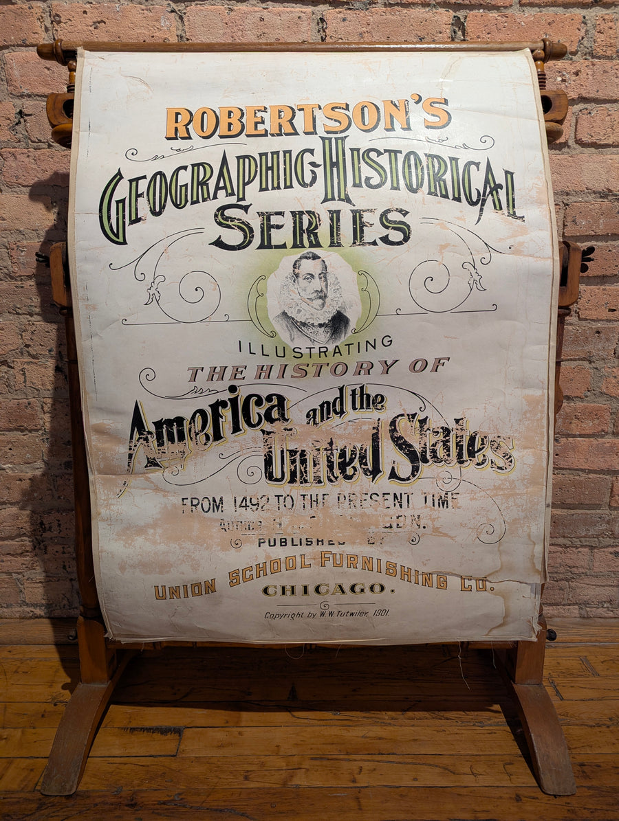 1901 Robertson's Geographic-Historical Series Illustrating the History of America and the United States: From 1492 to the Present Time