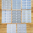 Load image into Gallery viewer, 1940s - 1960s Historical Figures &amp; American West – Illustrated Spanish Ration Coupon Sheets
