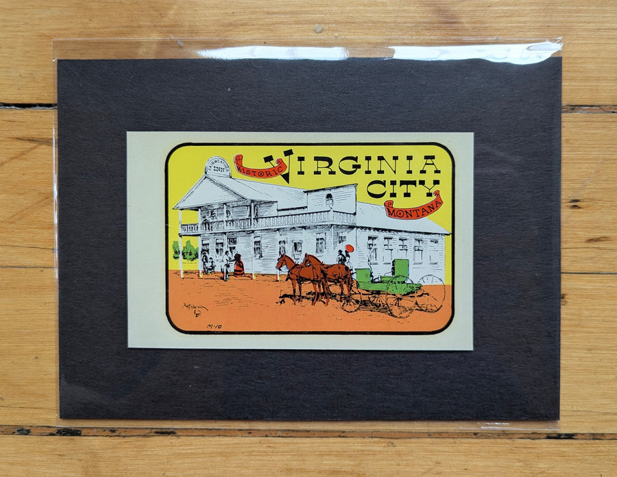 1940s - 1950s Travel Decals (Rocky Mountains) by: the Lindgren Brothers