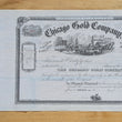 Load image into Gallery viewer, 1860 Chicago Gold Company Stock Certificate
