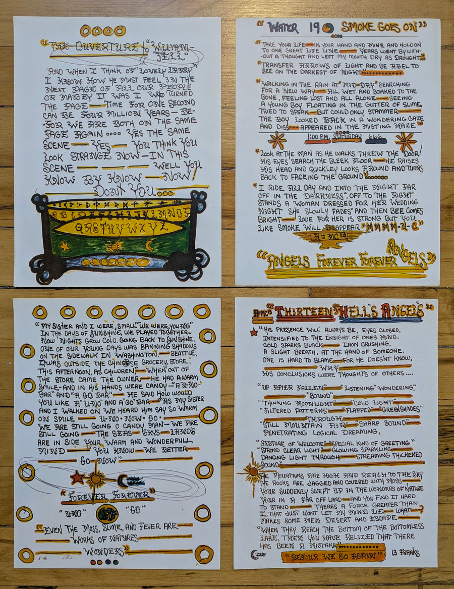 1960s Hells Angels Illustrated Portfolio by Freewheelin' Frank