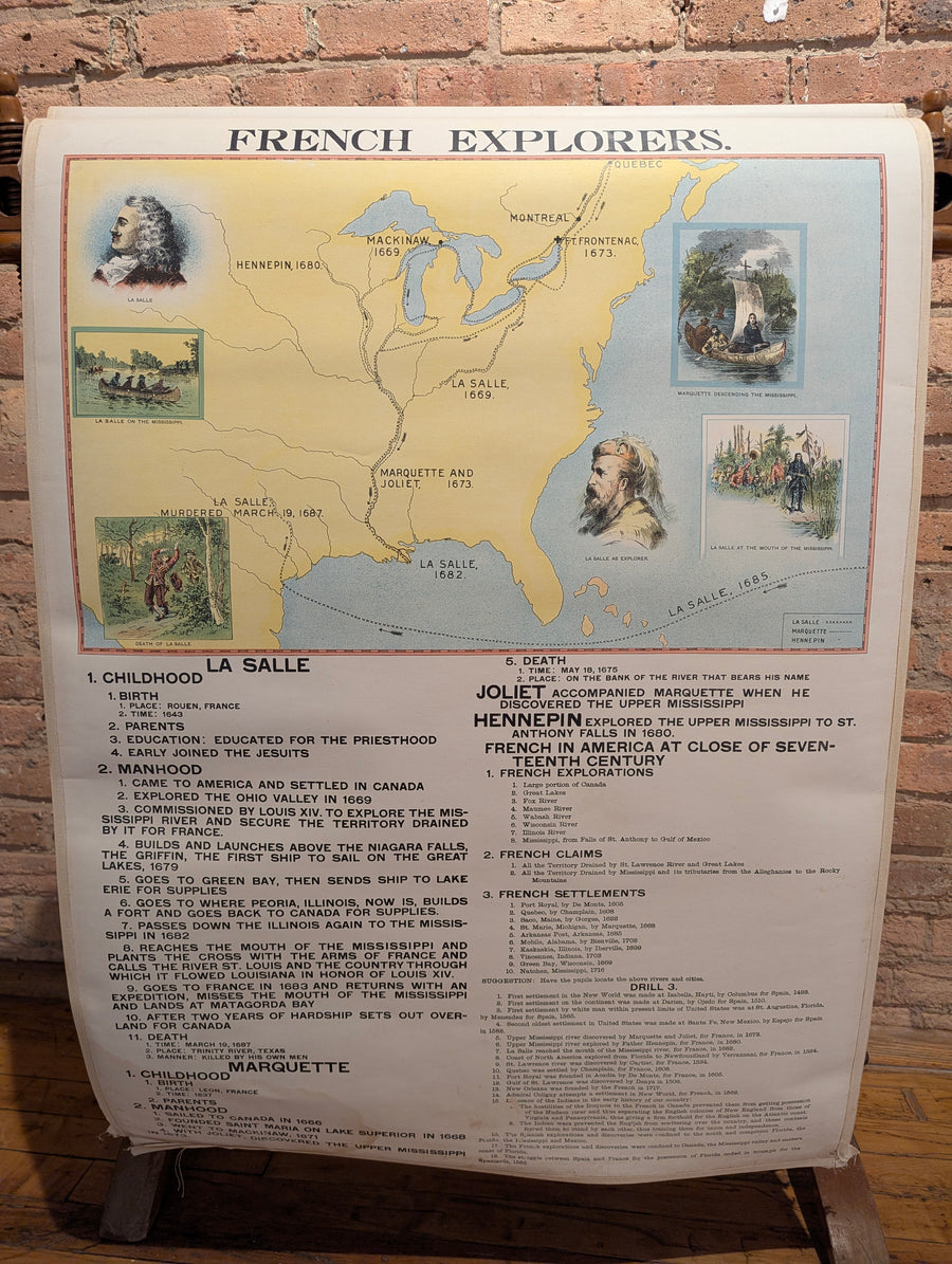 1901 Robertson's Geographic-Historical Series Illustrating the History of America and the United States: From 1492 to the Present Time