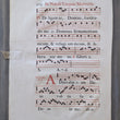 Load image into Gallery viewer, 17th Century Printed Gregorian Chant Leaf on Paper: Feast of a Virgin Martyr
