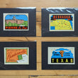 Load image into Gallery viewer, 1940s - 1950s Travel Decals (Central States) by: the Lindgren Brothers
