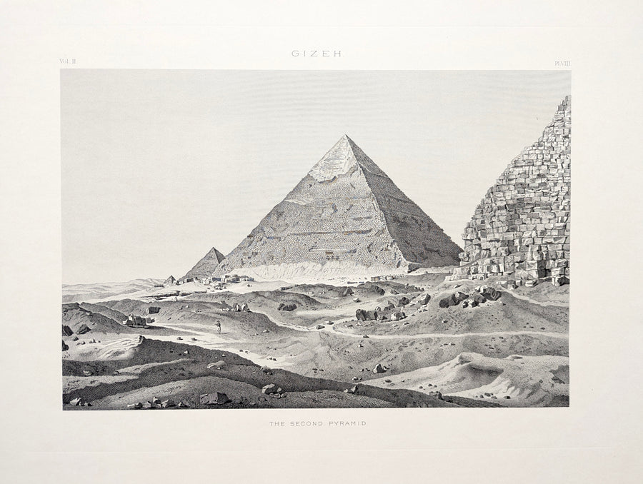 Pyramids and Sphinxes of Ancient Egypt – Mizraim Lithographs 1880s