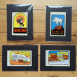 Load image into Gallery viewer, 1940s - 1950s Travel Decals (Rocky Mountains) by: the Lindgren Brothers
