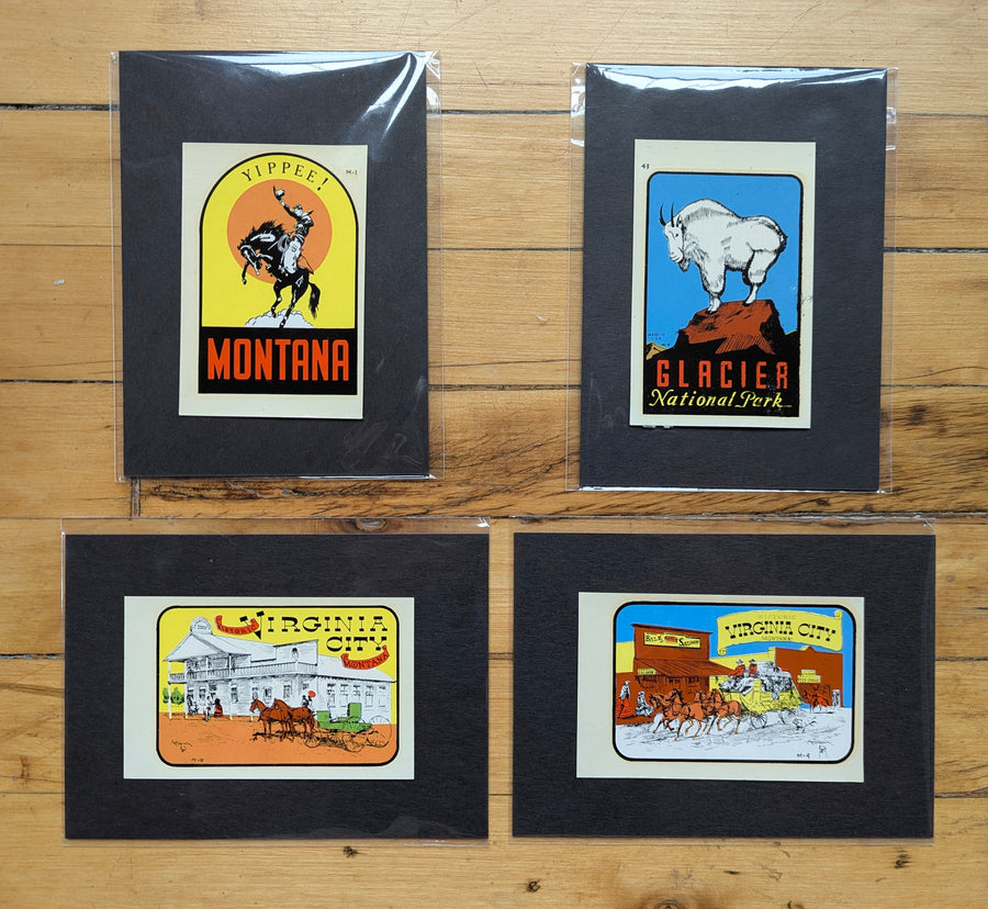 1940s - 1950s Travel Decals (Rocky Mountains) by: the Lindgren Brothers