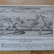 Load image into Gallery viewer, 1628 Rapier Prints with Background Scenes from Scola, Overo Teatro by Nicoletto Giganti

