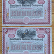 Load image into Gallery viewer, 1914 Two Southern Railway Stock Certificates - C66, C67
