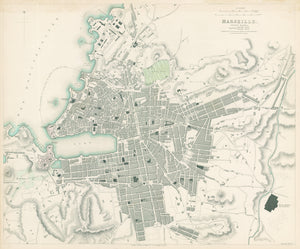 1840 Marseille. Ancient Massilia