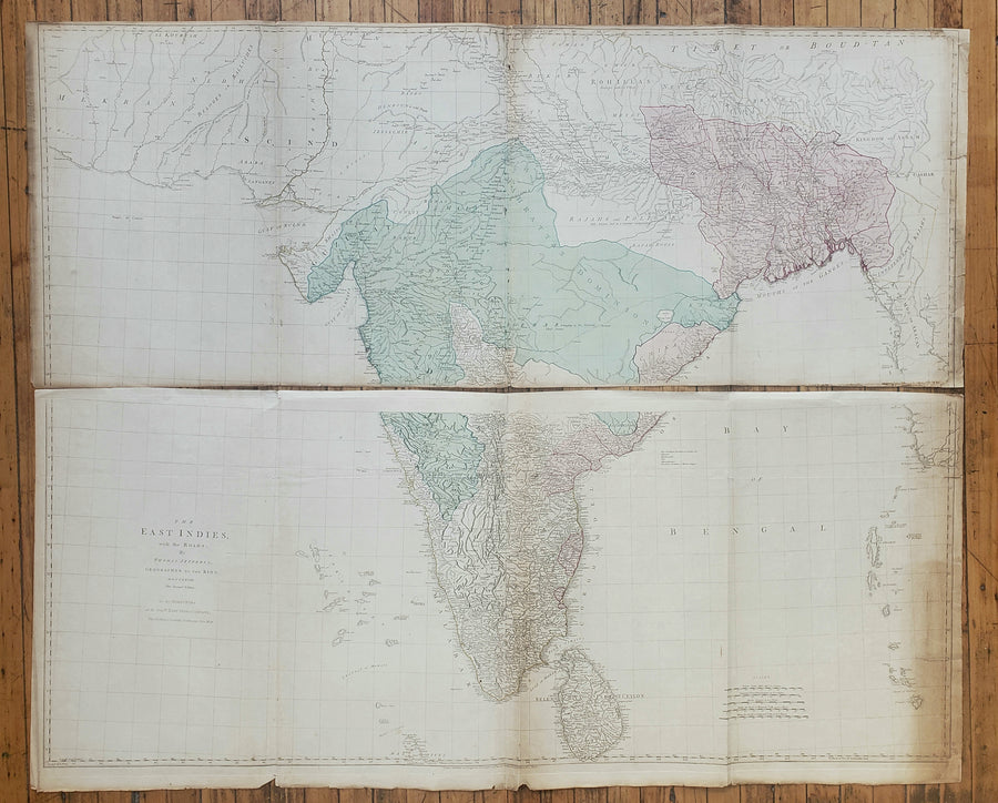 1768 The East Indies, with the Roads, By Thomas Jefferys, Geographer to the King.