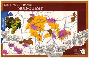 1980s Les Vins de France SUD-OUEST