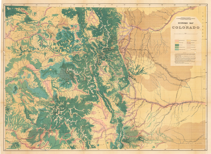 New World Cartographic : Economic Map of Colorado By: Hayden / Department of Interior Date: 1878