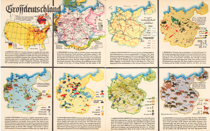 Grossdeutschland - WWII Map of Germany by: Harrison, 1939