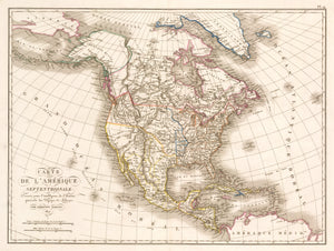 Carte de L’Amerique Septentrionale… By: Ambroise Tardieu, 1821