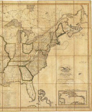 Map of the United States with the contiguous British and Spanish Possessions By: John Melish Date: June 6, 1816