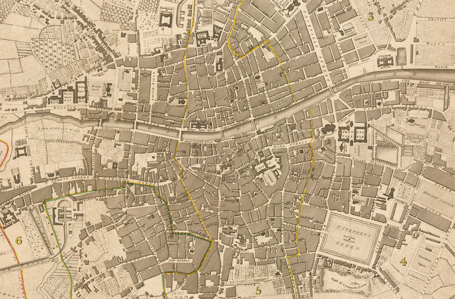 A Plan of the City of Dublin... by: William Faden, 1797