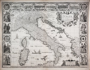 Italia Newly augmented by John Speed, 1676 | New World Cartographic