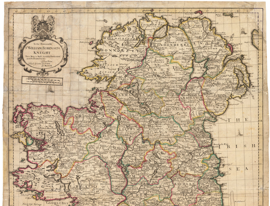 A Correct Map of Ireland by: Senex & Maxwell, 1711