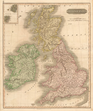 Antique Map of the British Isles by: John Thomson, 1815