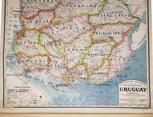 Nuevo mapa de la República oriental del Uruguay