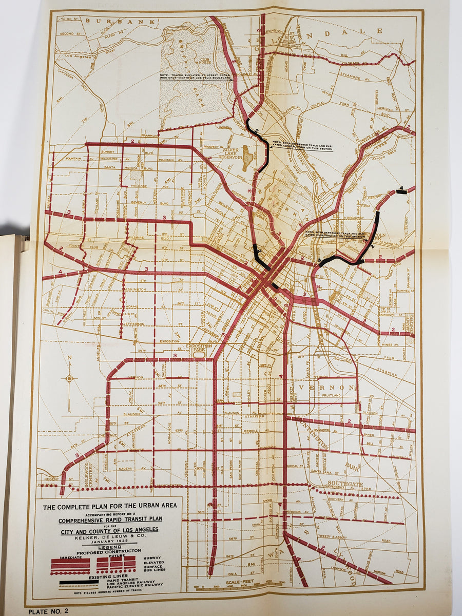 1925 Rapid Transit Plan for Los Angeles
