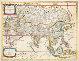 L'asie by: Pierre Du Val, 1664 | Rare First State antique map