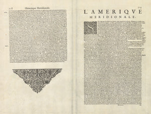 America Meridionalis by: Mercator / Hondius, 1633  - VERO: French Text