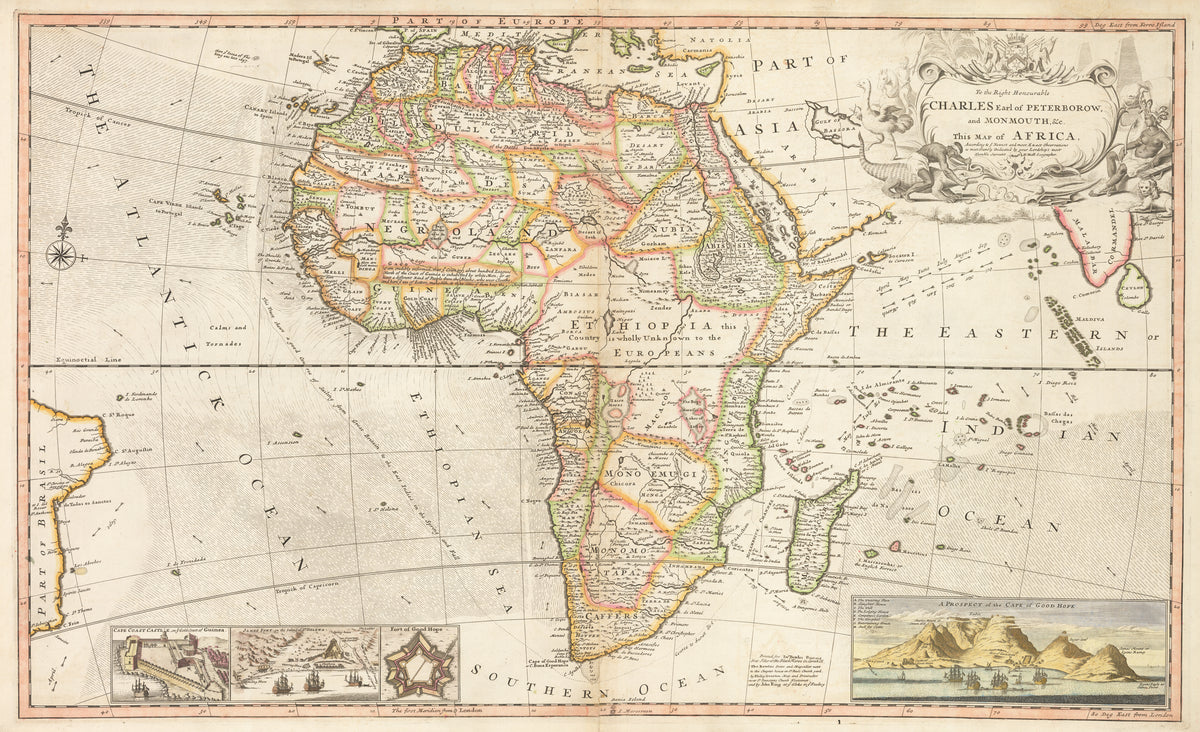 1720 Map of Africa – New World Cartographic