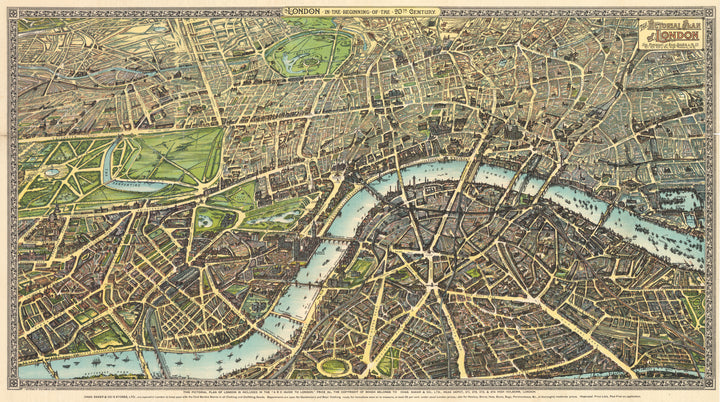 London in the Beginning of the 20th Century by: Chas Baker, 1906