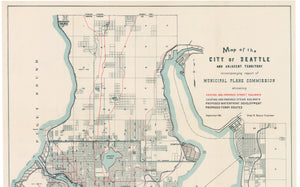 Map of the City of Seattle and Adjacent Territory... by: Tucker Handford Co., 1911