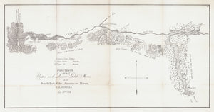 Map of the California Gold Mines along the American River by Sherman, 1848