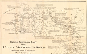 1895 Historico-Geographical Chart of the Upper Mississippi River...