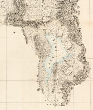 Map of the Great Salt Lake and Adjacent Country in the Territory of Utah. by: Stansbury, 1852