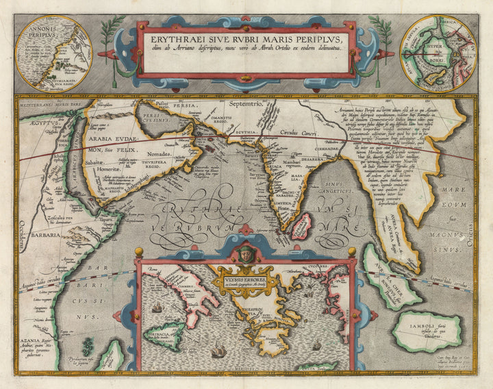 Erythraei Sive Rubri Maris Periplus, olim ab Arriano descriptus… by: Ortelius, 1609