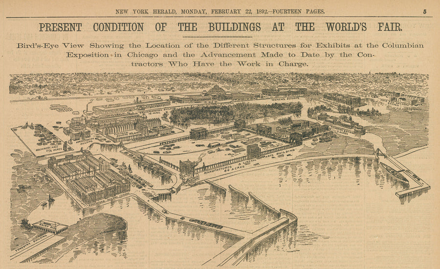1892 Present Condition of the Buildings at the World's Fair