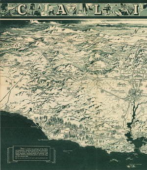 1936 California - Official Tourist Picture Map