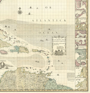 1733 / 35 A Map of the British Empire in America...