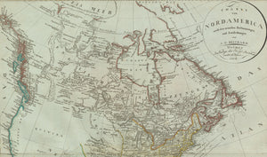 1804 Charte von Nord America