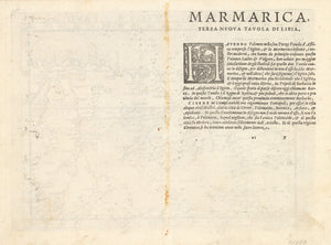 Marmarica Nuova Tavola by: Girolamo Ruscelli, 1574 VERSO