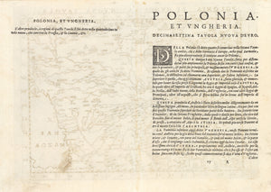 1574 Polonia et Hungaria Nuova Tavola