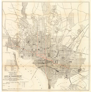 Statistical Map No. 7. Showing the Location of Street Lamps. City of Washington