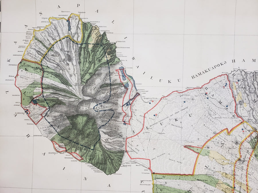 Map of Maui, Hawaiian Islands by: W.D. Alexander, 1885/1903
