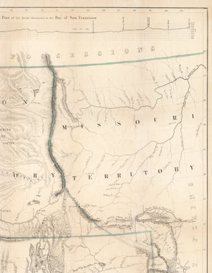 Map of Oregon and Upper California from the Surveys of John Charles Freemont and Other Authorities Drawn By: Charles Preuss, 1848 | Top Right