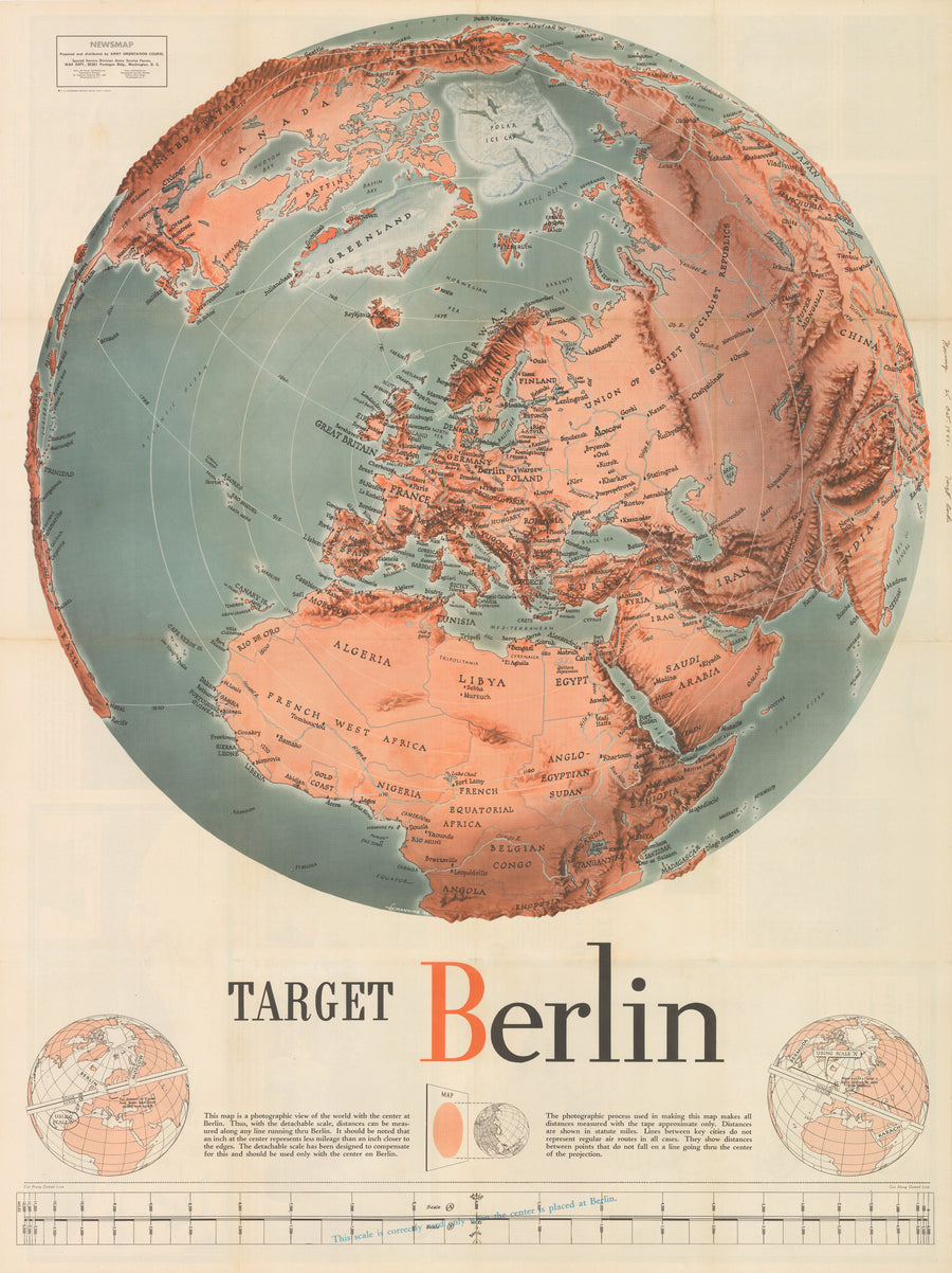 WWII War Propaganda: Target Berlin by: F.E. Manning, 1943