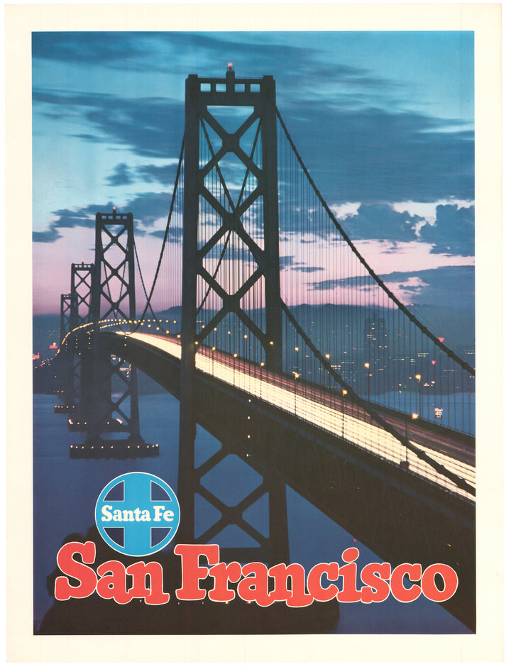 Vintage Poster: Santa Fe Railway - San Francisco, 1950s