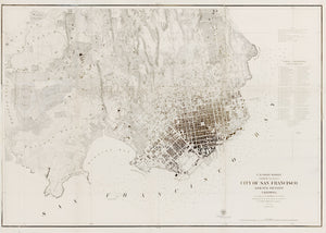 Antique Map:  U.S. Coast Survey City of San Francisco and its Vicinity, 1859